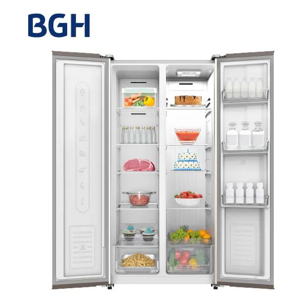 HELADERA BGH BRS400I1A 397LT SBS NO FROST INVERTER IX