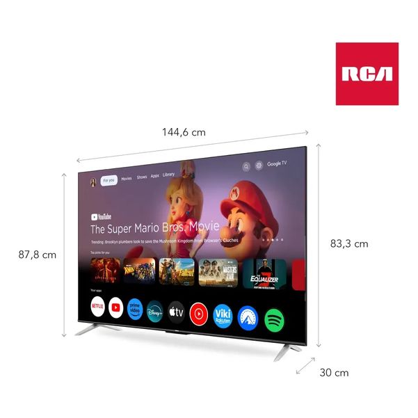 SMART TV RCA 65 G65P7UHD-B 4K GOOGLE TV