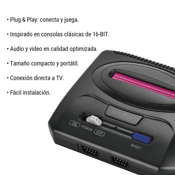 VIDEOJUEGO LEVEL UP SUPER DRIVE 1000 J. 16BIT