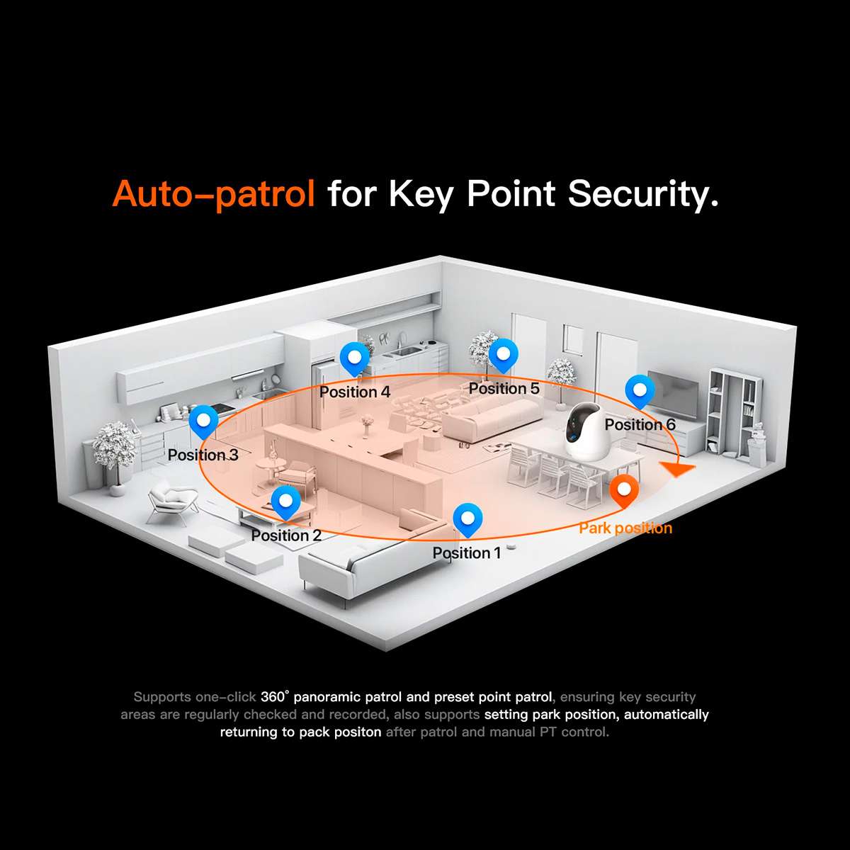 CAMARA SEG.TENDA CP7 GIRO/INCLINAC 4MP